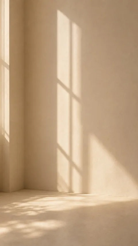 Sunlight falling through curtains into a quiet room. Sample hook: a morning that finally feels like yours